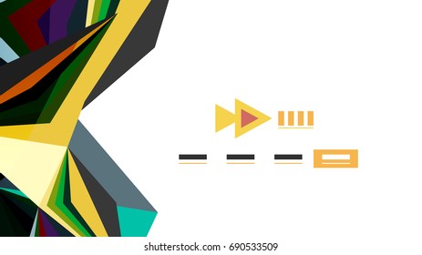 Modern triangle presentation template. Business design background, brochure or flyer concept or geometric web banner