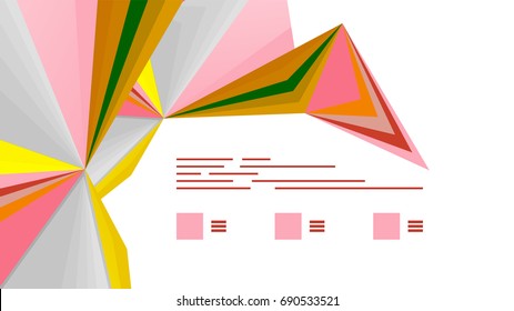 Modern triangle presentation template. Business design background, brochure or flyer concept or geometric web banner