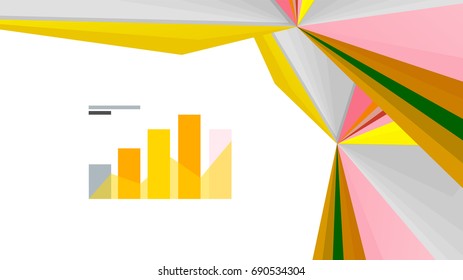 Moderne Dreieck-Präsentationsvorlage. Hintergrund für Geschäftsdesign, Broschüre oder Flyer-Konzept oder geometrischer Webbanner