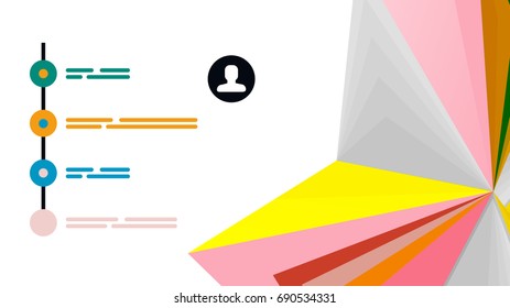 Plantilla de presentación triangular moderna. Fondo de diseño de negocio, concepto de folleto o volante o banner web geométrico