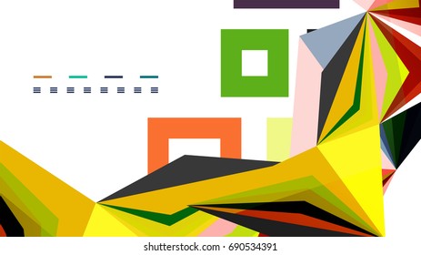 Plantilla de presentación triangular moderna. Fondo de diseño de negocio, concepto de folleto o volante o banner web geométrico