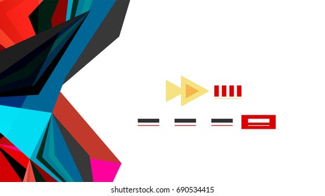 Plantilla de presentación triangular moderna. Fondo de diseño de negocio, concepto de folleto o volante o banner web geométrico