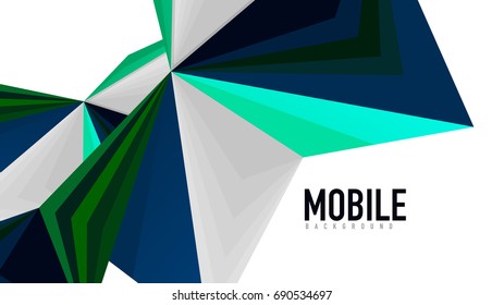 Modern triangle presentation template. Business design background, brochure or flyer concept or geometric web banner