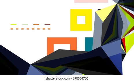 Modern triangle presentation template. Business design background, brochure or flyer concept or geometric web banner