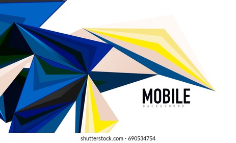 Modern triangle presentation template. Business design background, brochure or flyer concept or geometric web banner