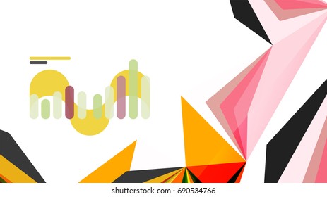 Plantilla de presentación triangular moderna. Fondo de diseño de negocio, concepto de folleto o volante o banner web geométrico