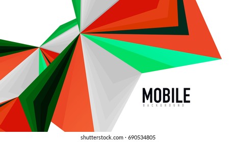Modern triangle presentation template. Business design background, brochure or flyer concept or geometric web banner