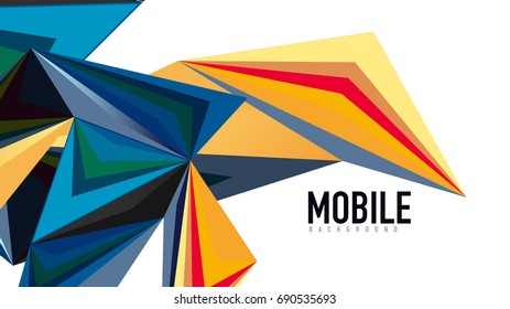 Modern triangle presentation template. Business design background, brochure or flyer concept or geometric web banner