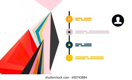 Modern triangle presentation template. Business design background, brochure or flyer concept or geometric web banner