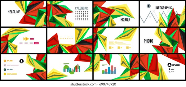 Modern triangle presentation template. Business design background, brochure or flyer concept or geometric web banner