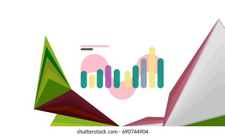 Modern triangle presentation template. Business design background, brochure or flyer concept or geometric web banner