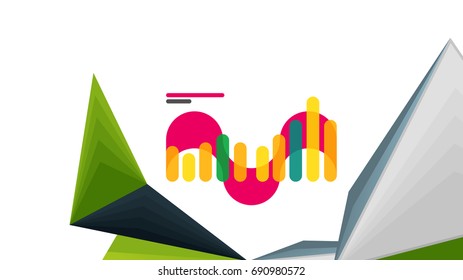 Modern triangle presentation template. Business design background, brochure or flyer concept or geometric web banner