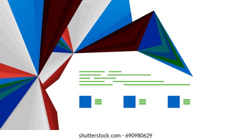 Modern triangle presentation template. Business design background, brochure or flyer concept or geometric web banner