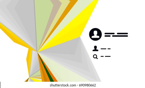 Plantilla de presentación triangular moderna. Fondo de diseño de negocio, concepto de folleto o volante o banner web geométrico