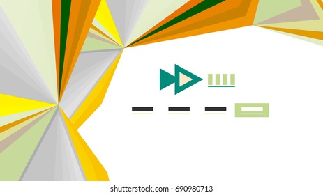 Plantilla de presentación triangular moderna. Fondo de diseño de negocio, concepto de folleto o volante o banner web geométrico