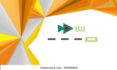 Plantilla de presentación triangular moderna. Fondo de diseño de negocio, concepto de folleto o volante o banner web geométrico