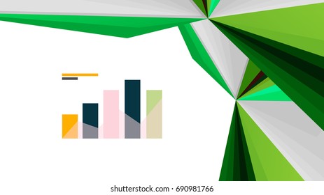 Modern triangle presentation template. Business design background, brochure or flyer concept or geometric web banner