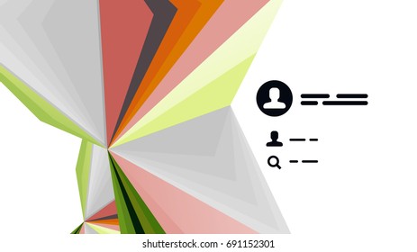 Modern triangle presentation template. Business design background, brochure or flyer concept or geometric web banner