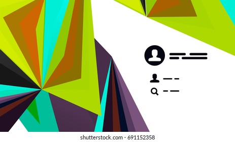 Plantilla de presentación triangular moderna. Fondo de diseño de negocio, concepto de folleto o volante o banner web geométrico