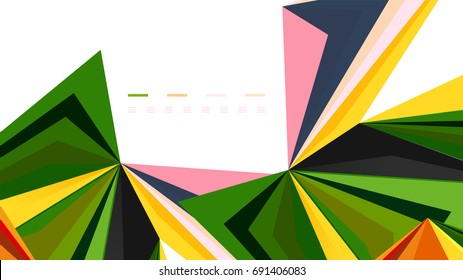Plantilla de presentación triangular moderna. Fondo de diseño de negocio, concepto de folleto o volante o banner web geométrico