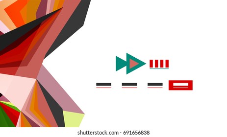 Plantilla de presentación triangular moderna. Fondo de diseño de negocio, concepto de folleto o volante o banner web geométrico