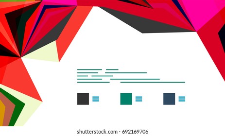 Modern triangle presentation template. Business design background, brochure or flyer concept or geometric web banner