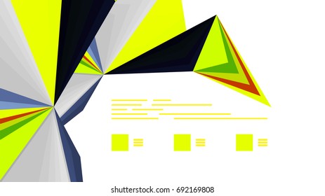 Modern triangle presentation template. Business design background, brochure or flyer concept or geometric web banner