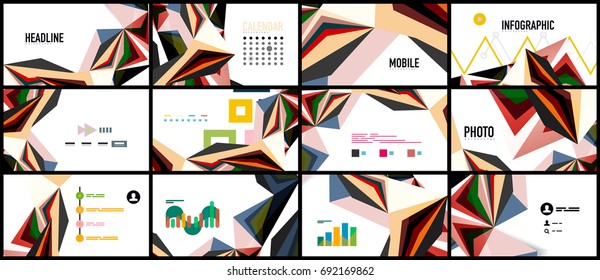 Modern triangle presentation template. Business design background, brochure or flyer concept or geometric web banner