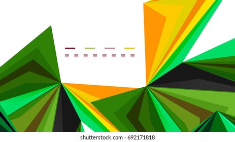 Modern triangle presentation template. Business design background, brochure or flyer concept or geometric web banner