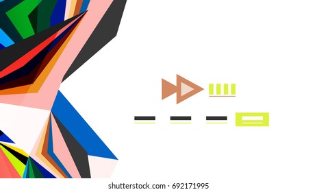 Modern triangle presentation template. Business design background, brochure or flyer concept or geometric web banner