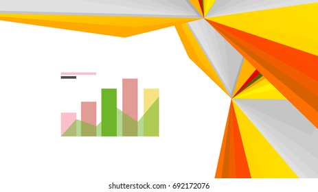 Plantilla de presentación triangular moderna. Fondo de diseño de negocio, concepto de folleto o volante o banner web geométrico
