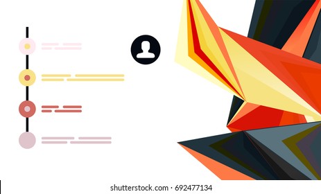 Modern triangle presentation template. Business design background, brochure or flyer concept or geometric web banner