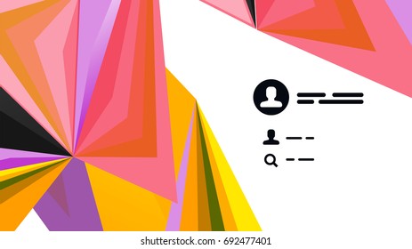 Plantilla de presentación triangular moderna. Fondo de diseño de negocio, concepto de folleto o volante o banner web geométrico