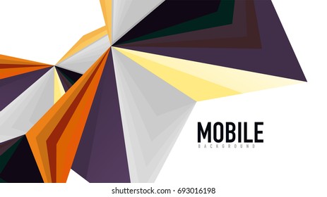 Plantilla de presentación triangular moderna. Fondo de diseño de negocio, concepto de folleto o volante o banner web geométrico