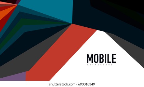 Modern triangle presentation template. Business design background, brochure or flyer concept or geometric web banner