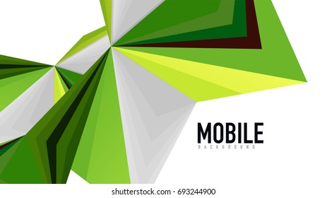 Modern triangle presentation template. Business design background, brochure or flyer concept or geometric web banner