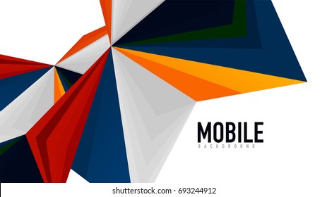 Modern triangle presentation template. Business design background, brochure or flyer concept or geometric web banner