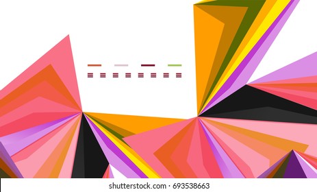 Modern triangle presentation template. Business design background, brochure or flyer concept or geometric web banner
