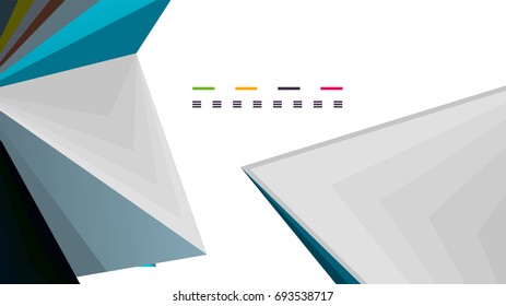 Moderne Dreieck-Präsentationsvorlage. Hintergrund für Geschäftsdesign, Broschüre oder Flyer-Konzept oder geometrischer Webbanner