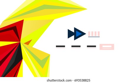 Modern triangle presentation template. Business design background, brochure or flyer concept or geometric web banner