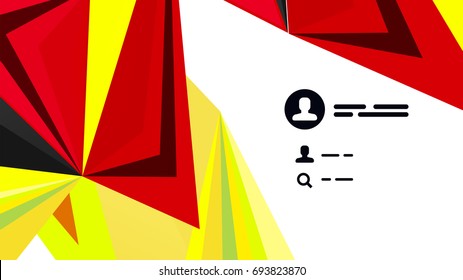 Plantilla de presentación triangular moderna. Fondo de diseño de negocio, concepto de folleto o volante o banner web geométrico