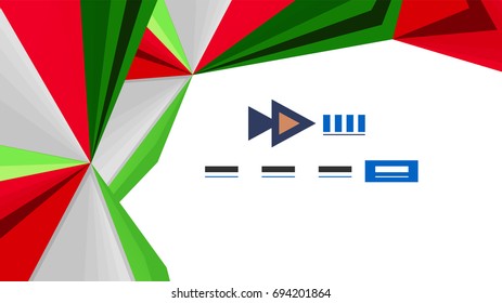 Plantilla de presentación triangular moderna. Fondo de diseño de negocio, concepto de folleto o volante o banner web geométrico
