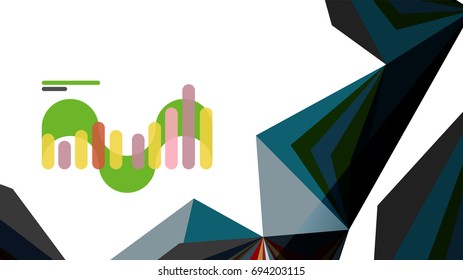 Modern triangle presentation template. Business design background, brochure or flyer concept or geometric web banner