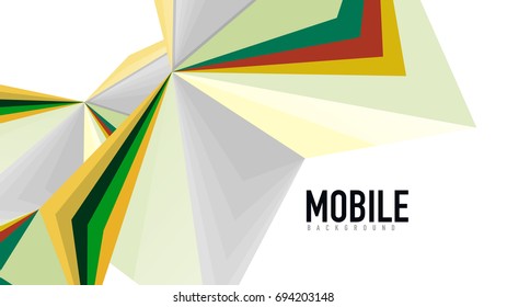 Modern triangle presentation template. Business design background, brochure or flyer concept or geometric web banner