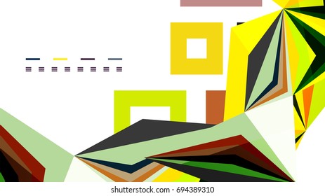 Modern triangle presentation template. Business design background, brochure or flyer concept or geometric web banner