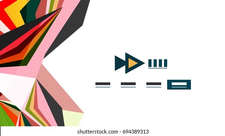 Modern triangle presentation template. Business design background, brochure or flyer concept or geometric web banner
