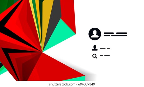 Modern triangle presentation template. Business design background, brochure or flyer concept or geometric web banner