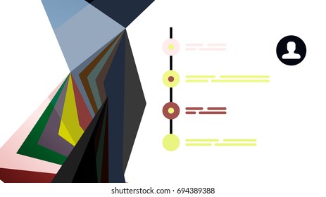 Modern triangle presentation template. Business design background, brochure or flyer concept or geometric web banner