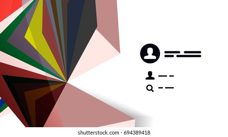 Plantilla de presentación triangular moderna. Fondo de diseño de negocio, concepto de folleto o volante o banner web geométrico