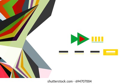 Modern triangle presentation template. Business design background, brochure or flyer concept or geometric web banner